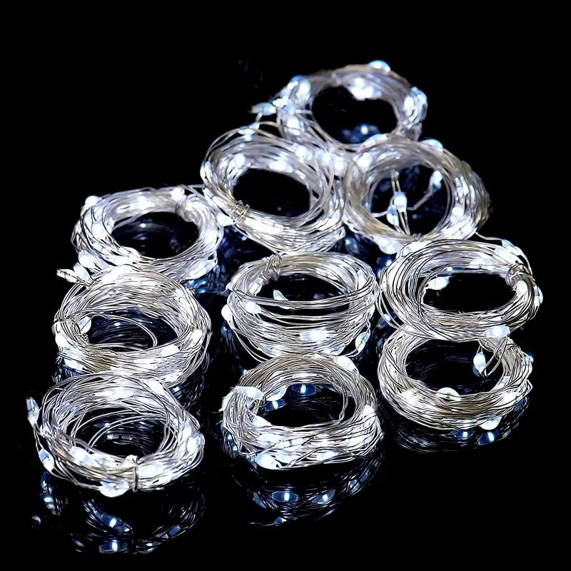 2023 Christmas Curtain Lights Garland - Elegant Holiday Decorations for Home, Ornaments, Gifts, and Celebrations