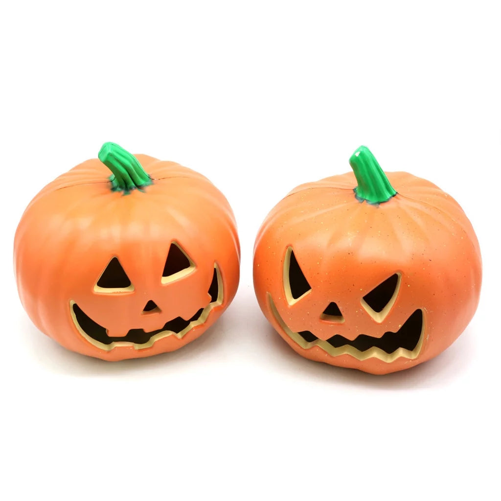 Halloween Decoration Clearance: LED Pumpkin Lights and Figurines for Indoor and Outdoor Use
