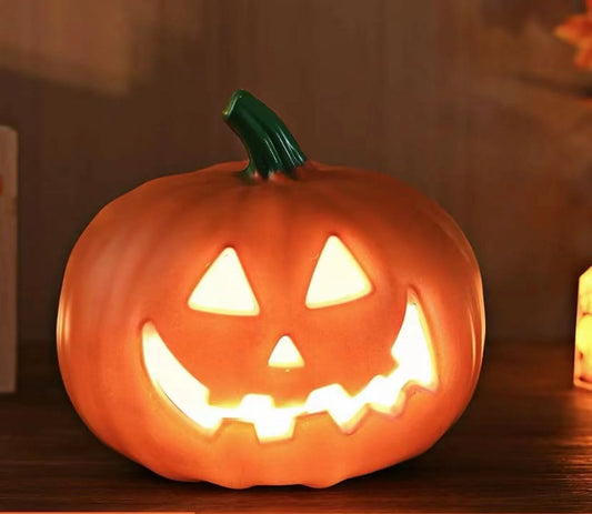 Halloween Decoration Clearance: LED Pumpkin Lights and Figurines for Indoor and Outdoor Use