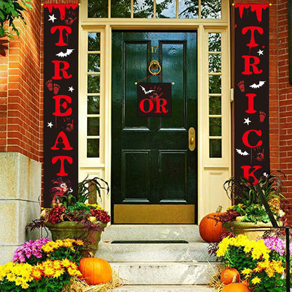 Outdoor Halloween Decoration Banner with Couplets