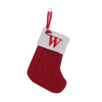 Christmas Alphabet Knitted Socks and Tree Ornaments - Festive Home Decorations for 2024 and Beyond