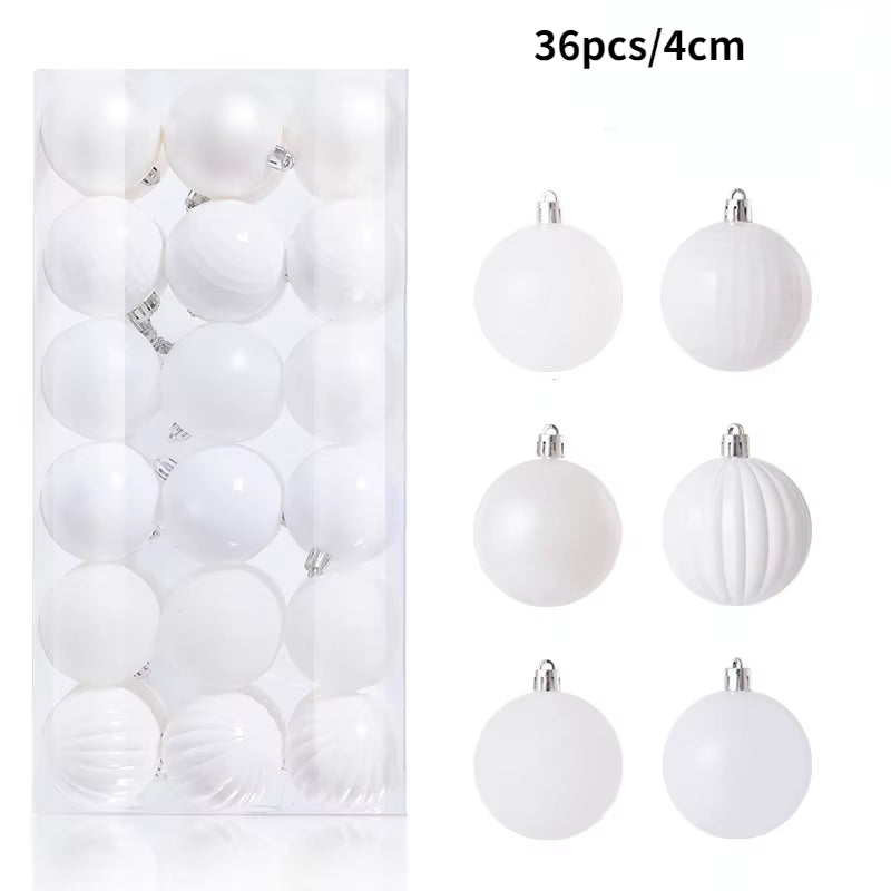 Christmas Tree Ornaments Set - 24/36 Decorative Balls for Holiday Celebrations and Home Decor Gifts 2025