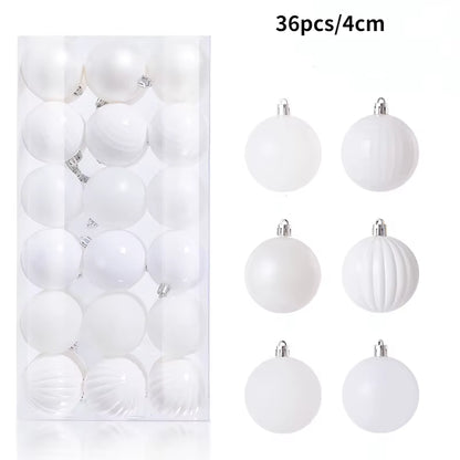Christmas Tree Ornaments Set - 24/36 Decorative Balls for Holiday Celebrations and Home Decor Gifts 2025