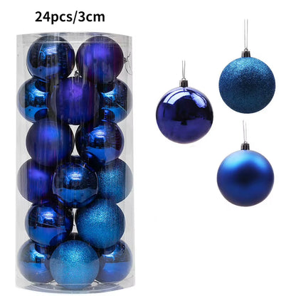 Christmas Tree Ornaments Set - 24/36 Decorative Balls for Holiday Celebrations and Home Decor Gifts 2025