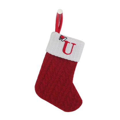 Christmas Alphabet Knitted Socks and Tree Ornaments - Festive Home Decorations for 2024 and Beyond