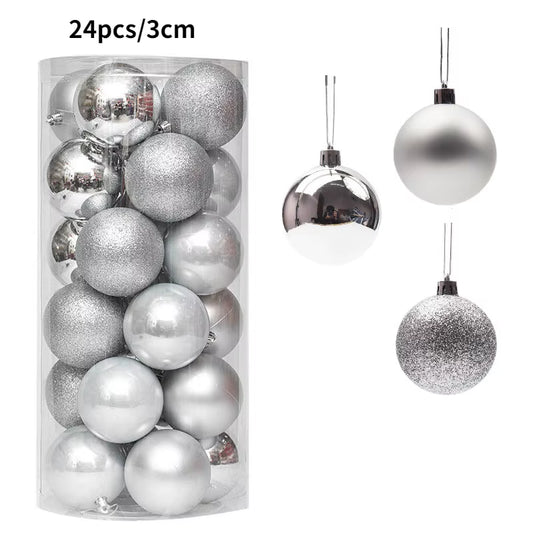 Christmas Tree Ornaments Set - 24/36 Decorative Balls for Holiday Celebrations and Home Decor Gifts 2025