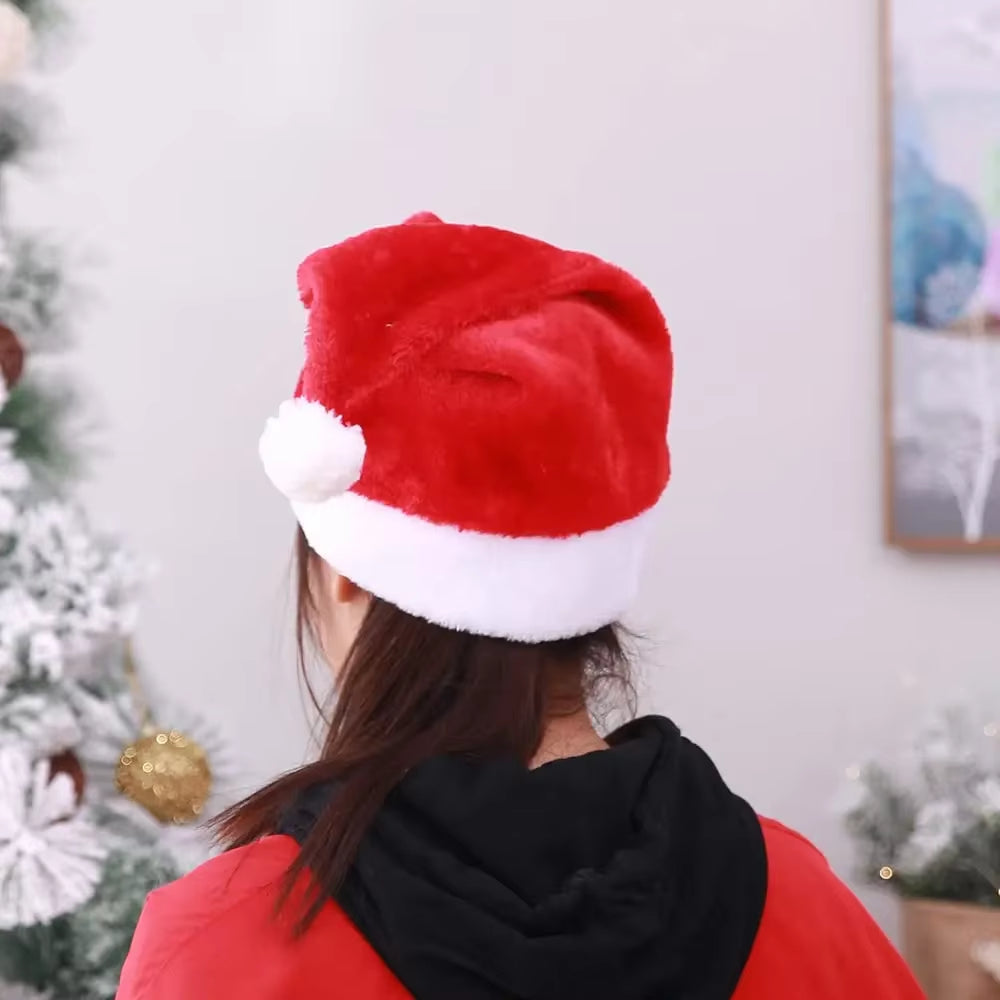 Red Santa Claus Hat for Adults and Children - Ideal for Christmas Gifts and Decorations