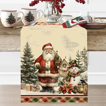 Christmas Table Runner Merry Christmas Decoration for Home Xmas Table Decor 2026 Navidad Notal Noel Ornament Happy New Year 2027