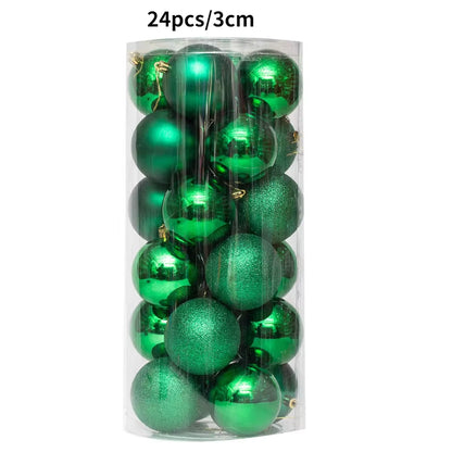 Christmas Tree Ornaments Set - 24/36 Decorative Balls for Holiday Celebrations and Home Decor Gifts 2025