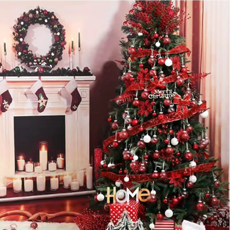 Christmas Tree Ornaments Set - 24/36 Decorative Balls for Holiday Celebrations and Home Decor Gifts 2025