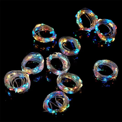 2023 Christmas Curtain Lights Garland - Elegant Holiday Decorations for Home, Ornaments, Gifts, and Celebrations