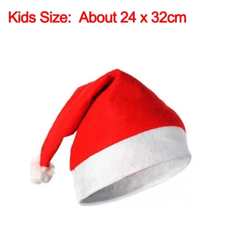 Red Santa Claus Hat for Adults and Children - Ideal for Christmas Gifts and Decorations